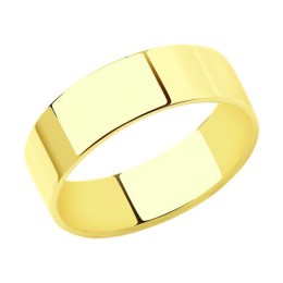 Обручальное кольцо из желтого золота 110225-2