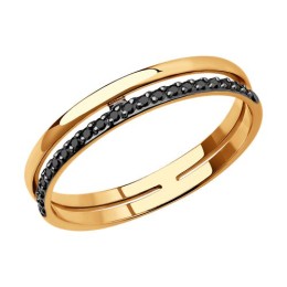 Кольцо из золота с фианитами 51-110-01643-1