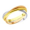 Кольцо из комбинированного золота 51-111-02230-1