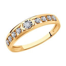Кольцо из золота с бриллиантами 51-210-01275-1