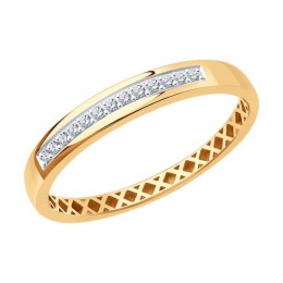 Кольцо из золота с бриллиантами 51-210-01356-2