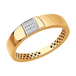 Кольцо из золота с бриллиантами 51-210-01461-1