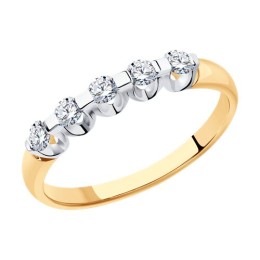 Кольцо из золота с бриллиантами 51-210-01583-1