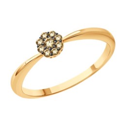 Кольцо из золота с бриллиантами 51-210-01681-6