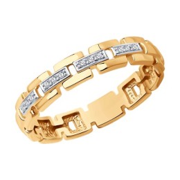 Кольцо из золота с бриллиантами 51-210-01697-1