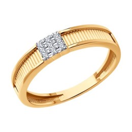 Кольцо из золота с бриллиантами 51-210-01875-1