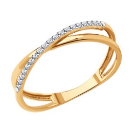 Кольцо из золота с бриллиантами 51-210-01888-1