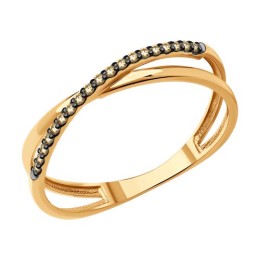 Кольцо из золота с бриллиантами 51-210-01888-2
