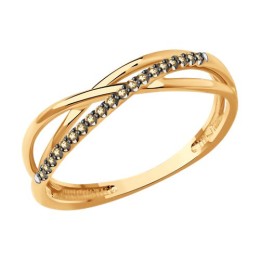 Кольцо из золота с бриллиантами 51-210-01896-2