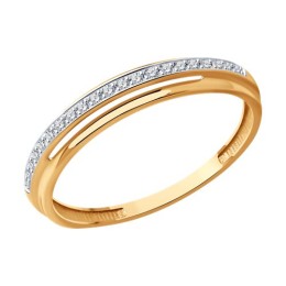 Кольцо из золота с бриллиантами 51-210-01897-1