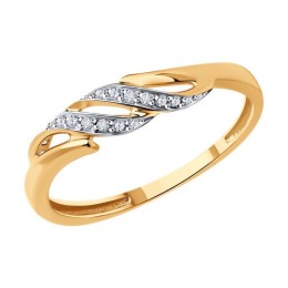 Кольцо из золота с бриллиантами 51-210-01904-1