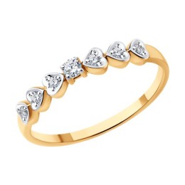Кольцо из золота с бриллиантами 51-210-01905-1