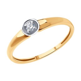 Кольцо из золота с бриллиантом 51-210-01935-1
