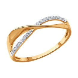 Кольцо из золота с бриллиантами 51-210-01936-1