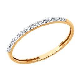 Кольцо из золота с бриллиантами 51-210-01955-1