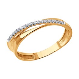 Кольцо из золота с бриллиантами 51-210-01960-1