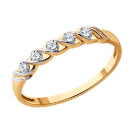 Кольцо из золота с бриллиантами 51-210-01974-1