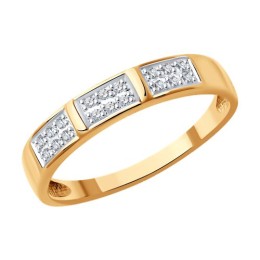Кольцо из золота с бриллиантами 51-210-01986-1