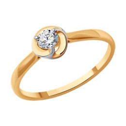 Кольцо из золота с бриллиантом 51-210-01993-1