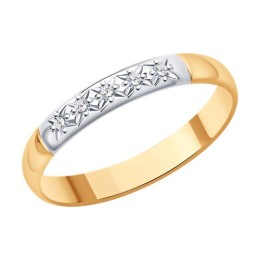 Кольцо из золота с бриллиантами 51-211-02185-1