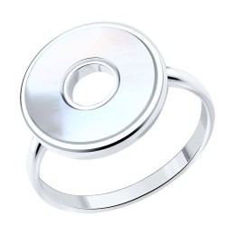 Кольцо из серебра с перламутром 83010174