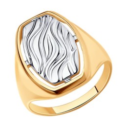 Кольцо из золочёного серебра 93-110-00797-1