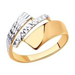 Кольцо из золочёного серебра 93-110-00803-1