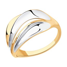 Кольцо из золочёного серебра 93-110-00928-1