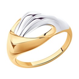 Кольцо из золочёного серебра 93-110-00934-1