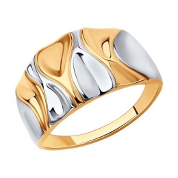 Кольцо из золочёного серебра 93-110-00948-1