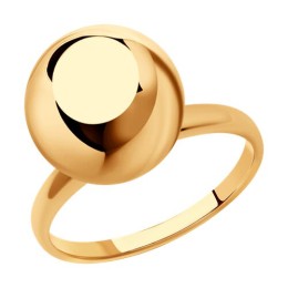 Кольцо из золочёного серебра 93-110-01474-1