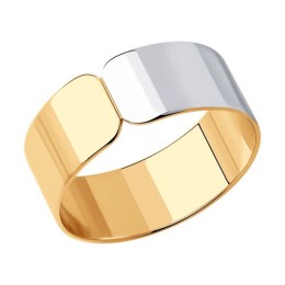 Кольцо из золочёного серебра 93-110-01622-1