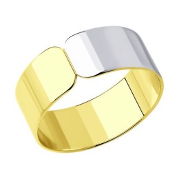 Кольцо из золочёного серебра 93-110-01622-2