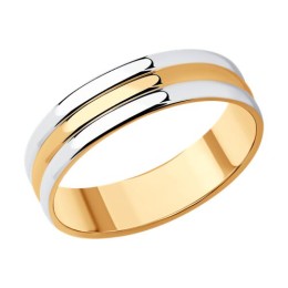 Обручальное кольцо их золочёного серебра 93-111-01459-1