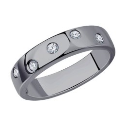 Кольцо из серебра с фианитами 94-110-01515-2