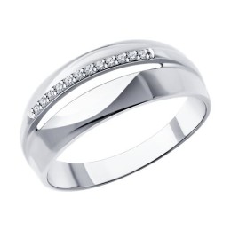 Кольцо из серебра с бриллиантами 94-210-01744-1