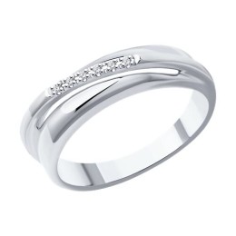 Кольцо из серебра с бриллиантами 94-210-01746-1