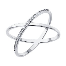 Кольцо из серебра с бриллиантами 94-210-02036-1