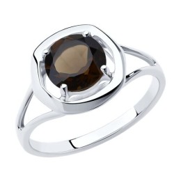 Кольцо из серебра с раухтопазом 94-310-00552-3