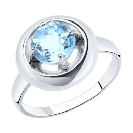 Кольцо из серебра с топазом 94-310-00782-1