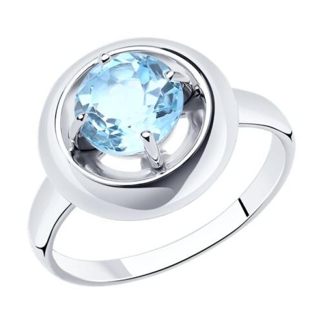 Кольцо из серебра с топазом 94-310-00782-1