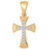 Крест из золота с фианитами 034876