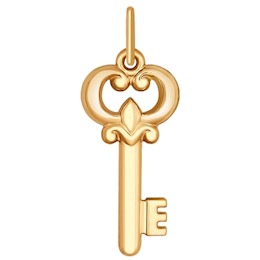 Подвеска из золота «Ключ» 035158