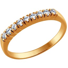 Золотое кольцо с бриллиантами 1010030