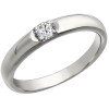 Обручальное кольцо из белого золота с бриллиантом 1010285