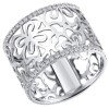 Ажурное кольцо из белого золота с бриллиантами 1011138