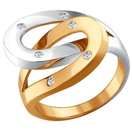 Кольцо из золота с бриллиантами 1011189