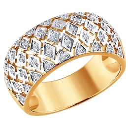 Кольцо из золота с бриллиантами 1011301