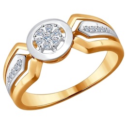 Кольцо из золота с бриллиантами 1011520