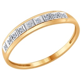Кольцо из золота с бриллиантами 1011547